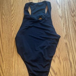 SHEIN Bodysuit tank with cut out back